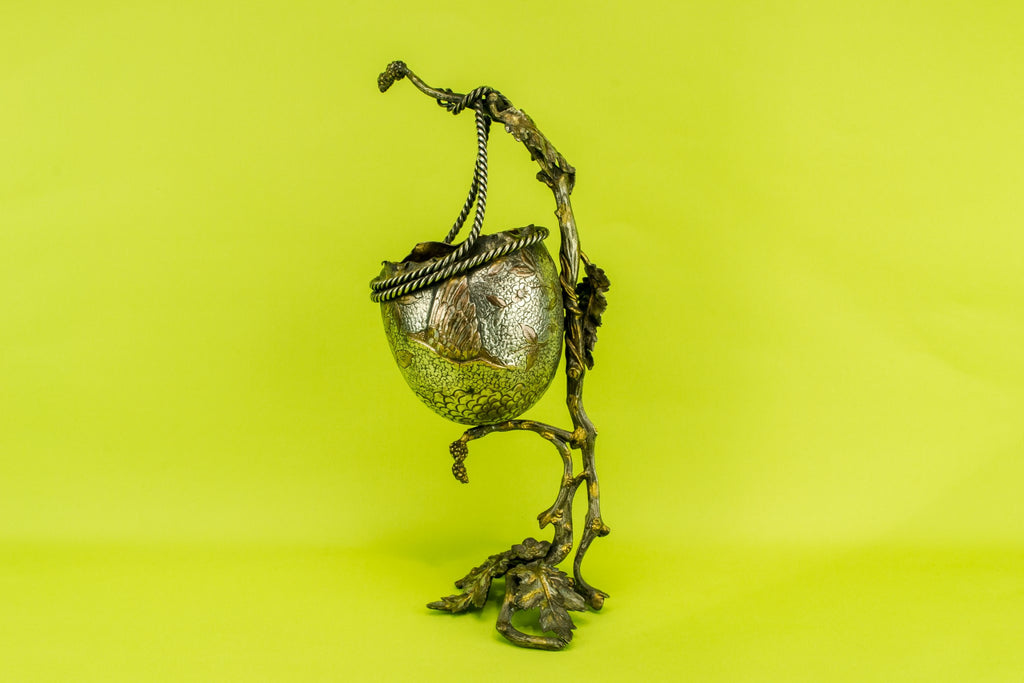 Silvered bronze vase