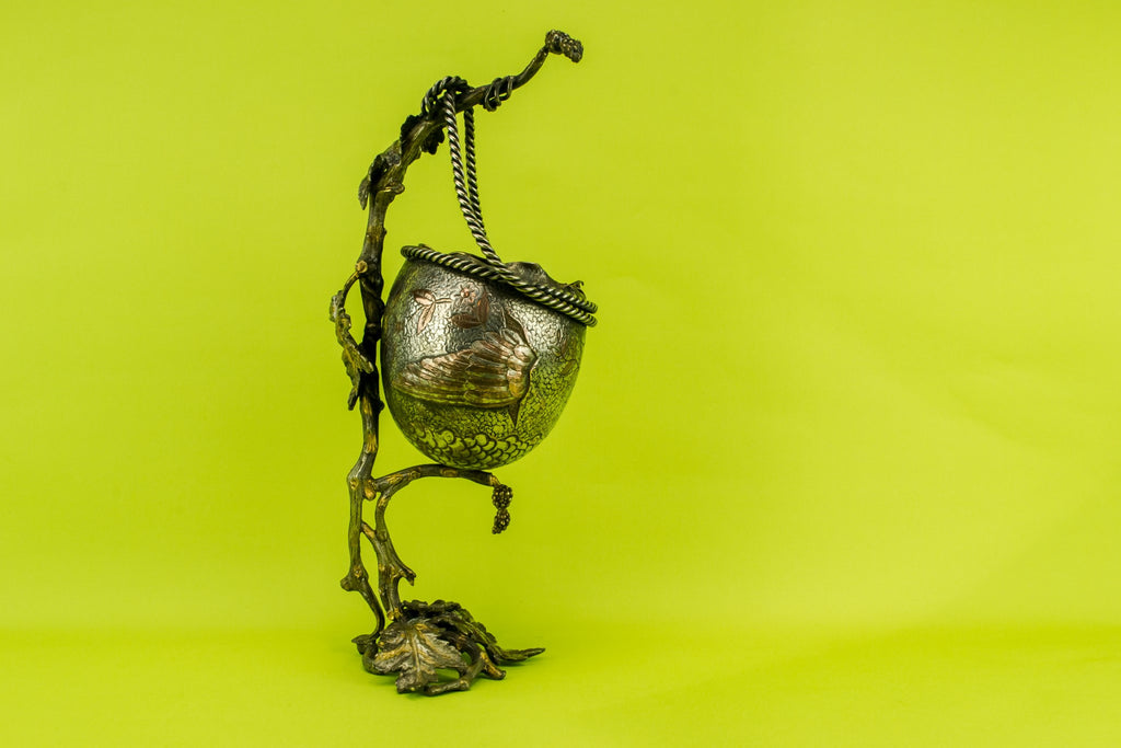 Silvered bronze vase