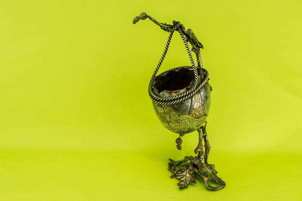 Silvered bronze vase