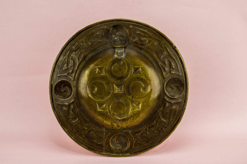 Arts & Crafts brass tray