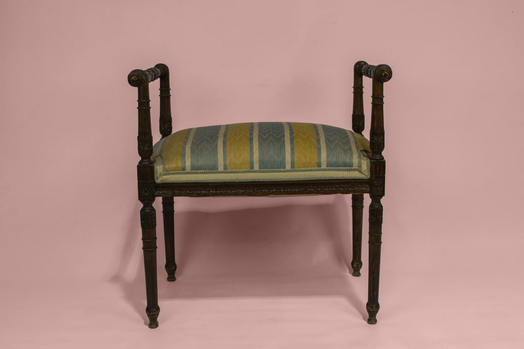 Carved piano stool