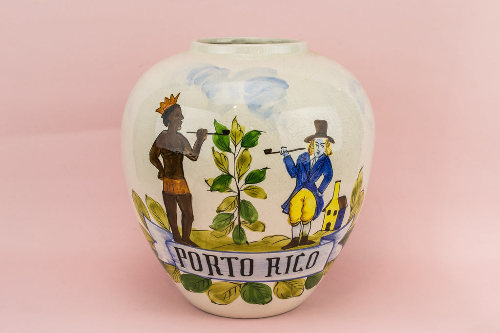Porto Rico tobacco jar