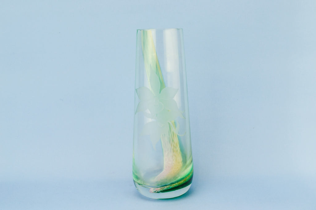 Caithness glass vase