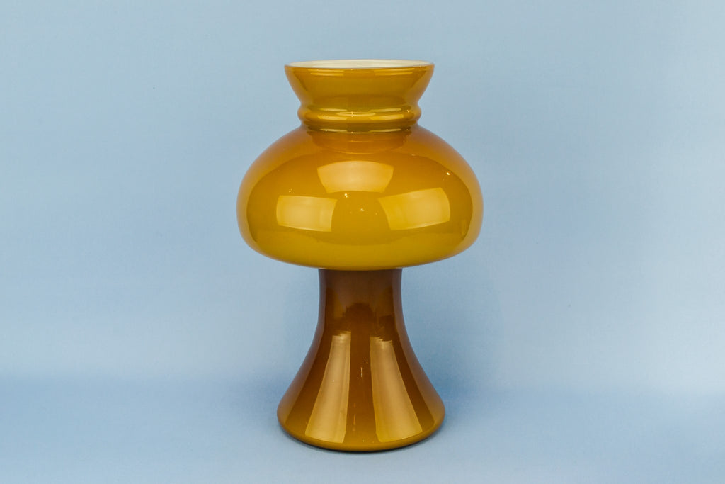 Orange glass lamp