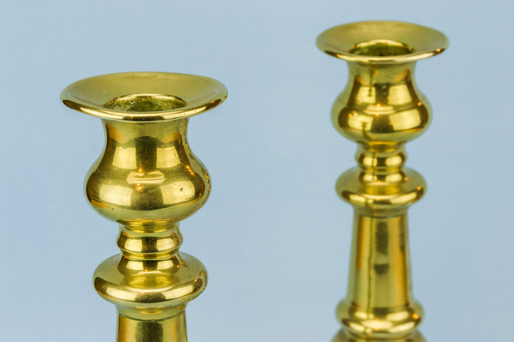 Pair of brass candlesticks