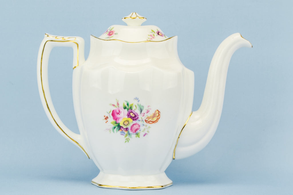 Coalport floral coffee pot