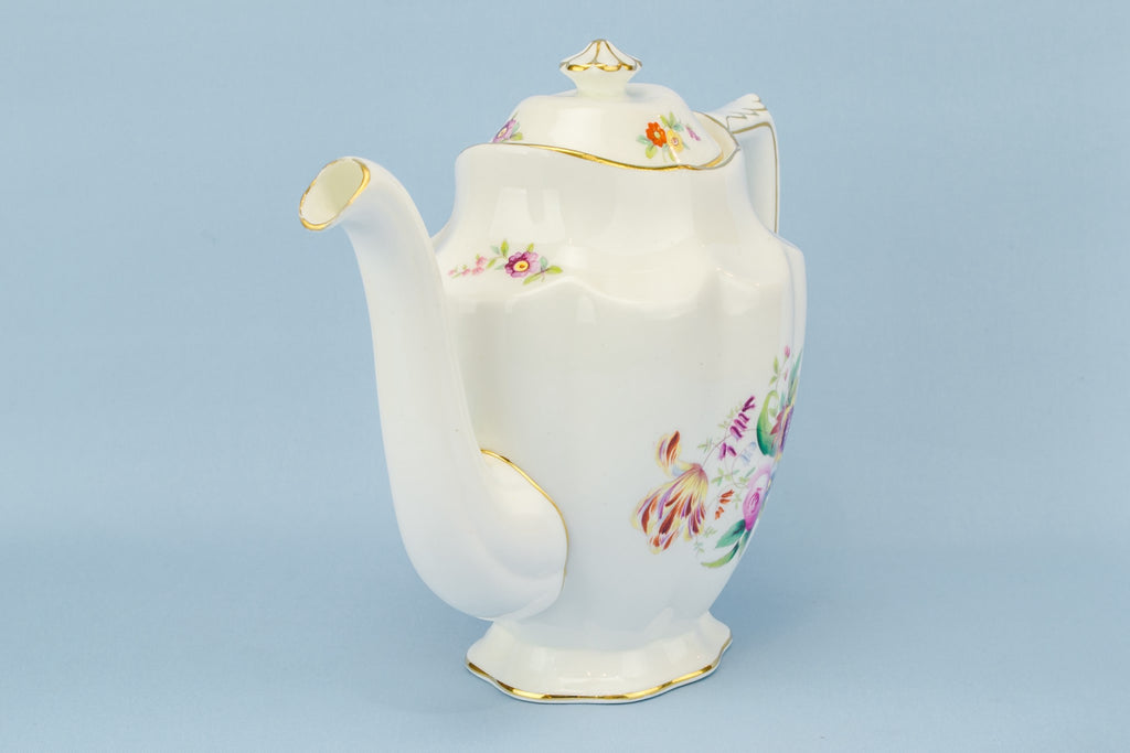 Coalport floral coffee pot