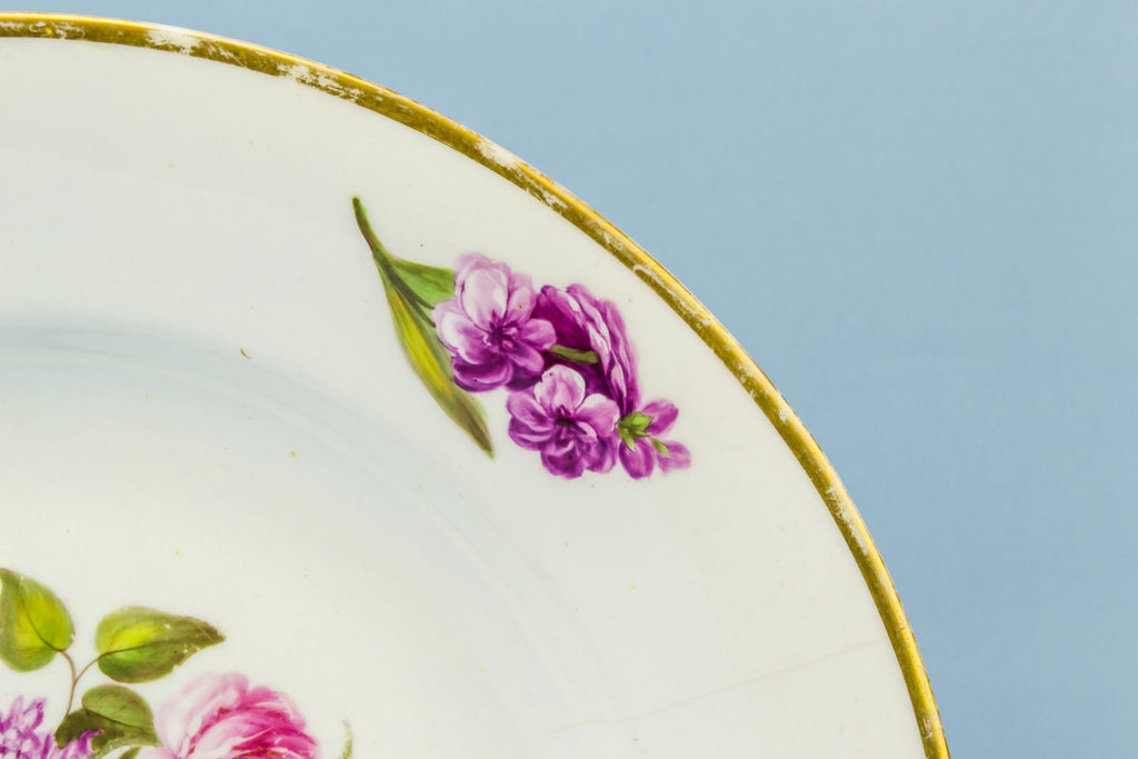 Floral porcelain plate