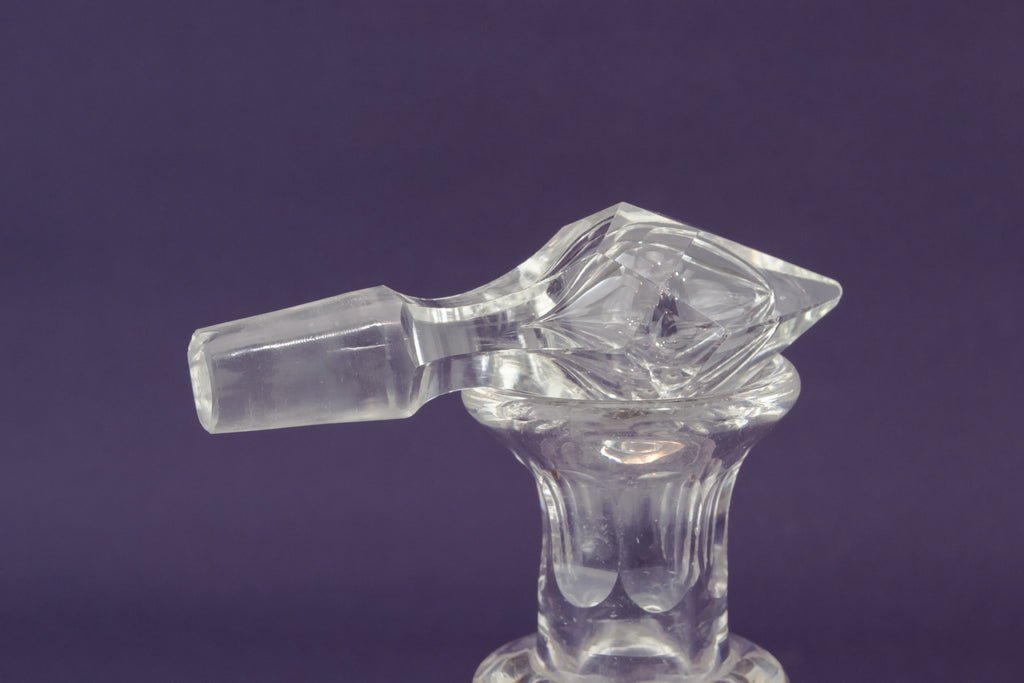 Cut glass vinegar bottle