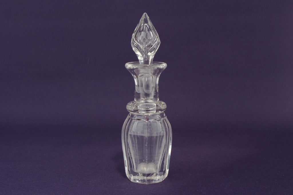 Cut glass vinegar bottle