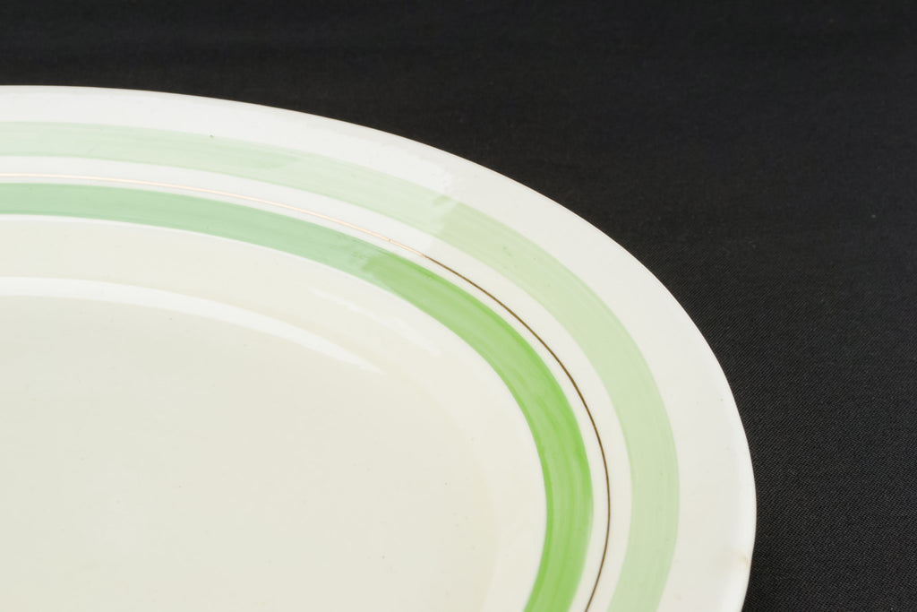 Green stripes platter