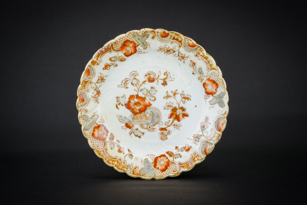 6 porcelain floral plates
