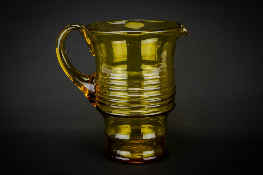 Ribbed Art Deco jug