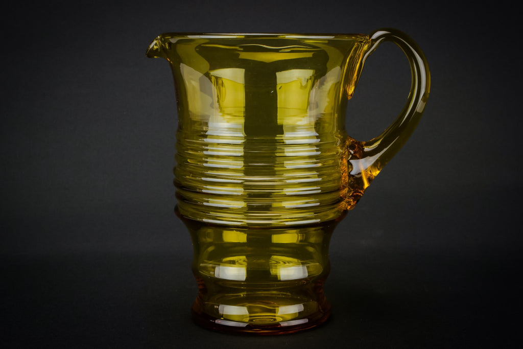 Ribbed Art Deco jug