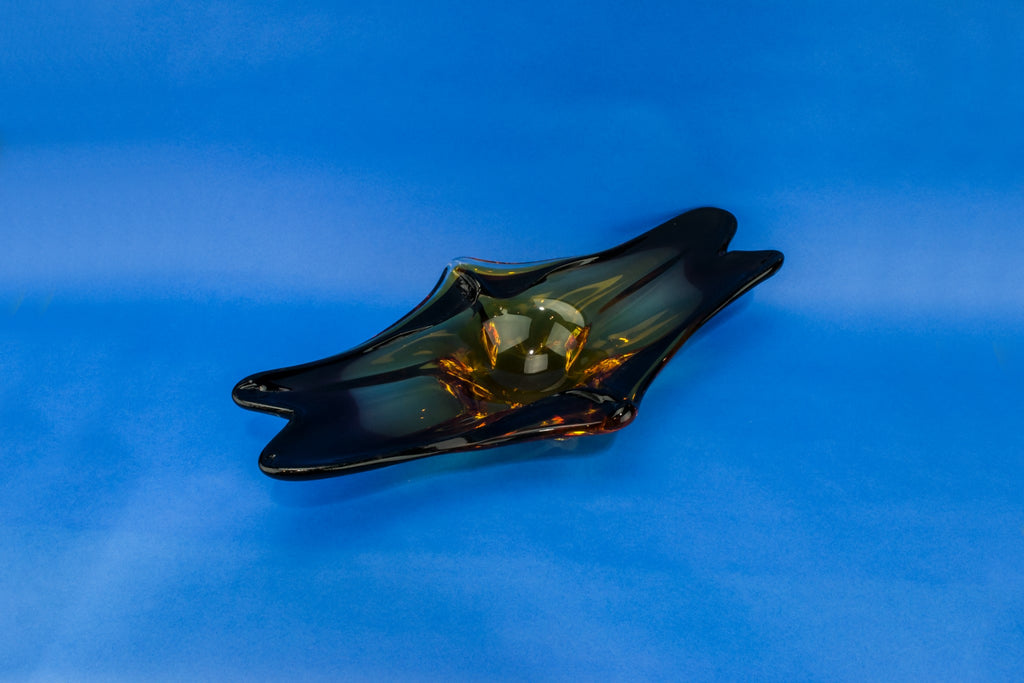 Large Modernist glass bowl