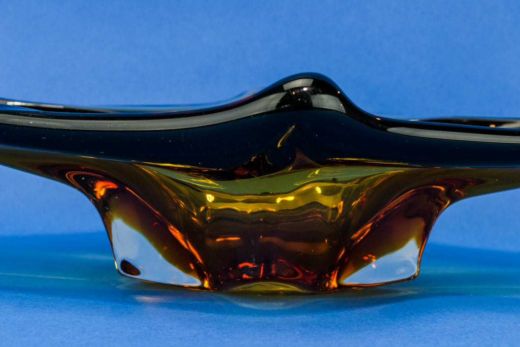 Large Modernist glass bowl