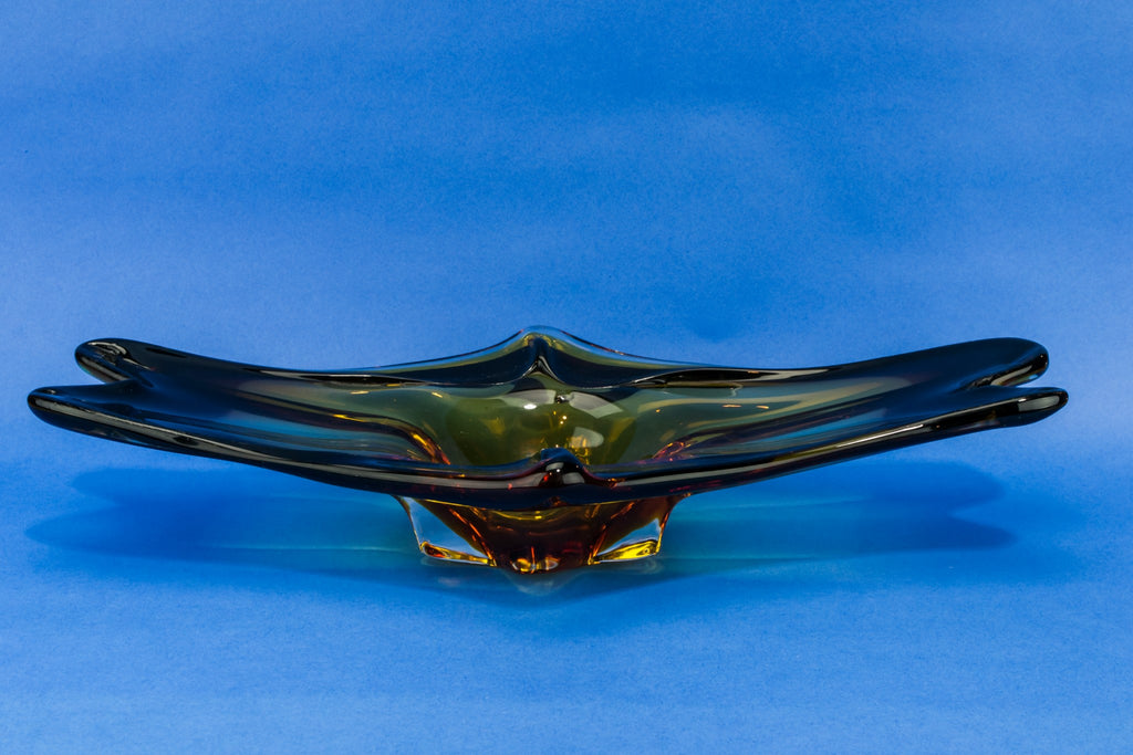 Large Modernist glass bowl