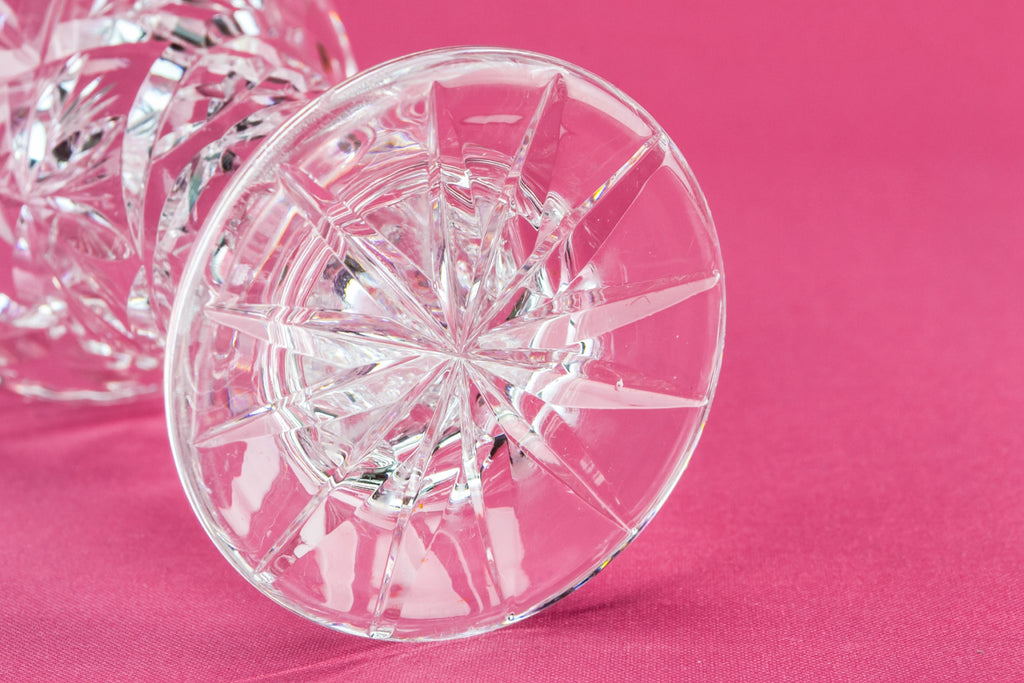 Cut glass small vase