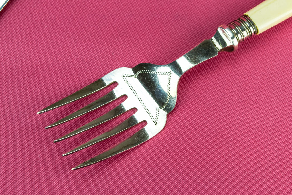 Large serving knife and fork