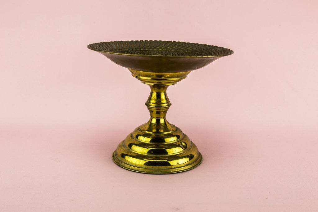 Elegant brass stem bowl