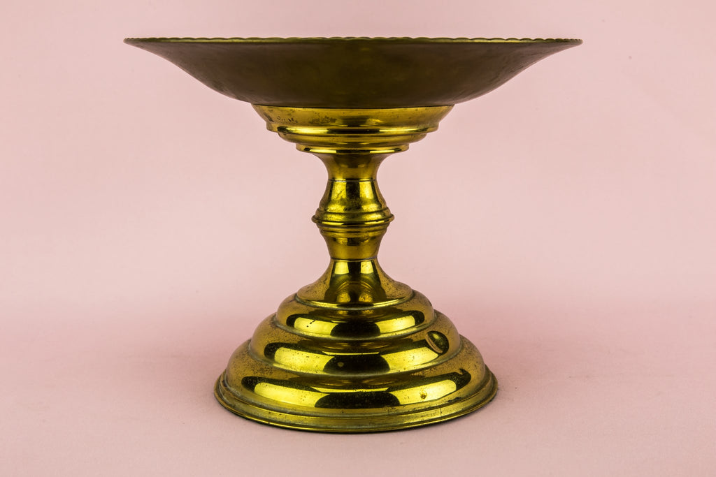 Elegant brass stem bowl