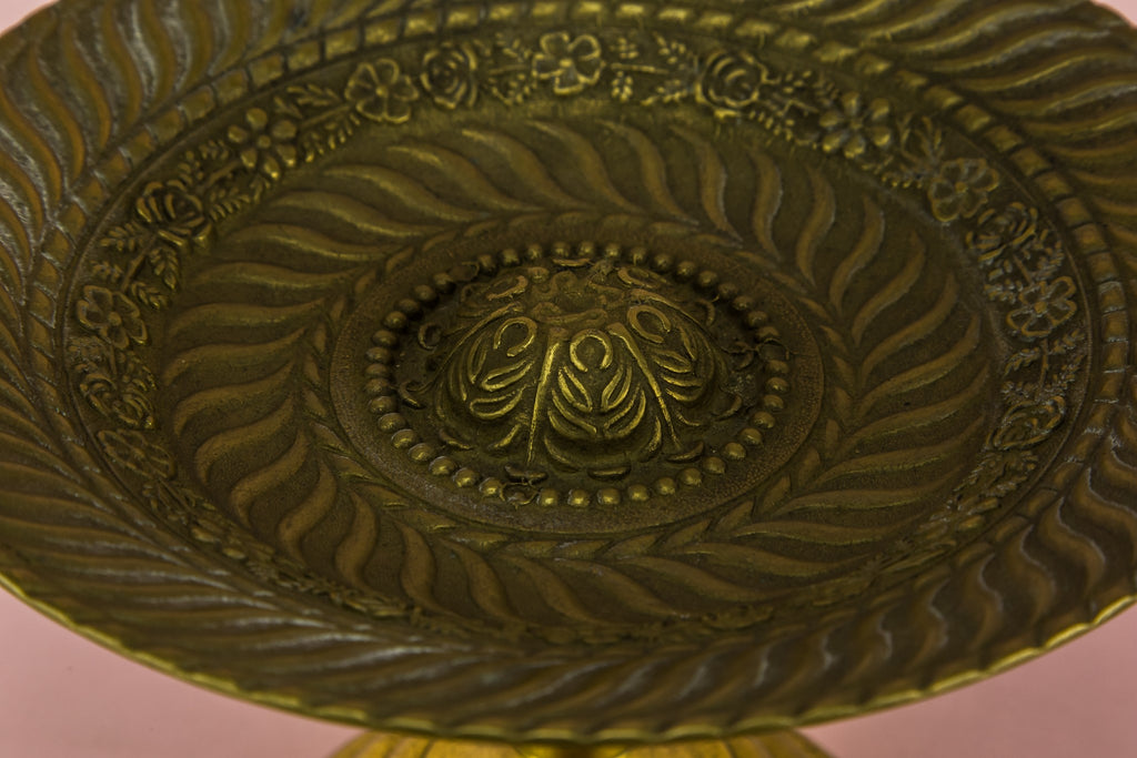 Elegant brass stem bowl
