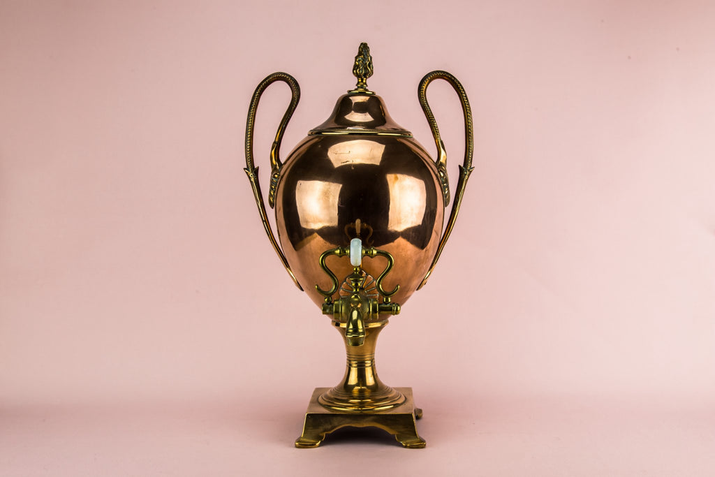 Copper hot water urn