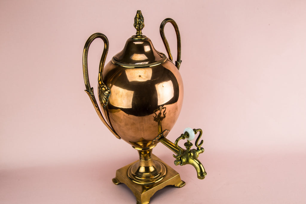 Copper hot water urn
