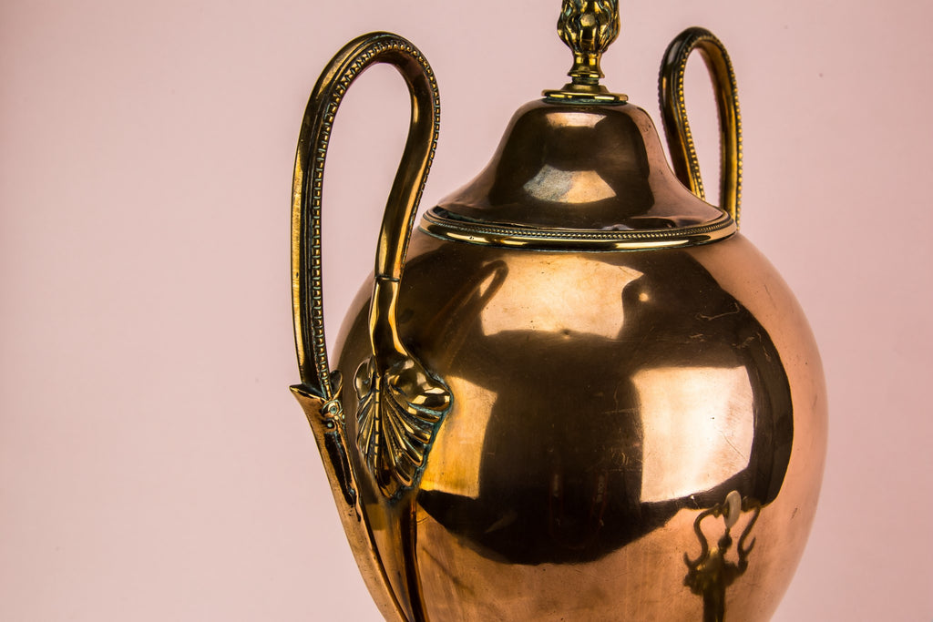 Copper hot water urn