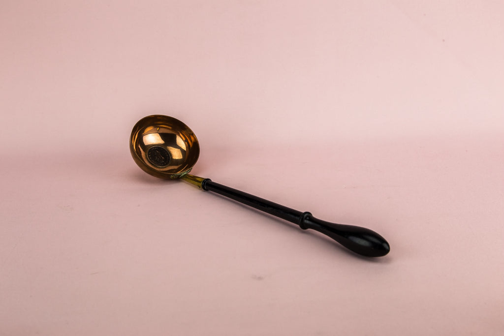 Copper punch ladle with coin