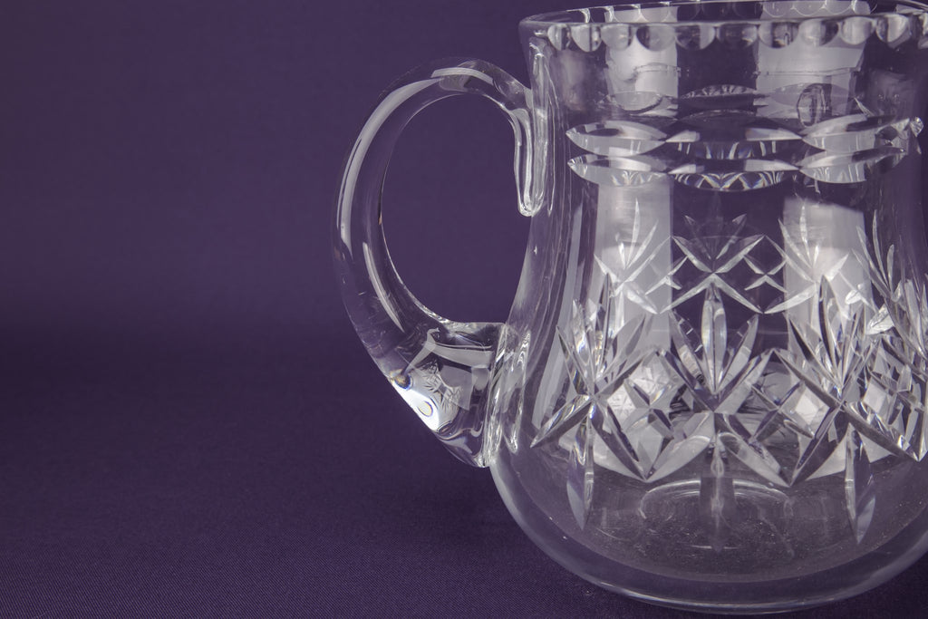 Cut glass water jug