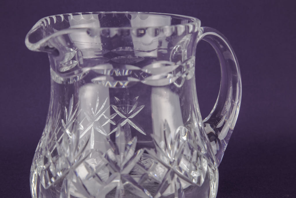 Cut glass water jug