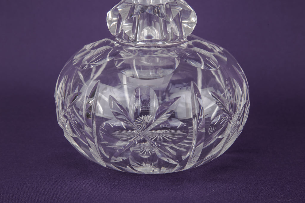 Cut glass sherry decanter