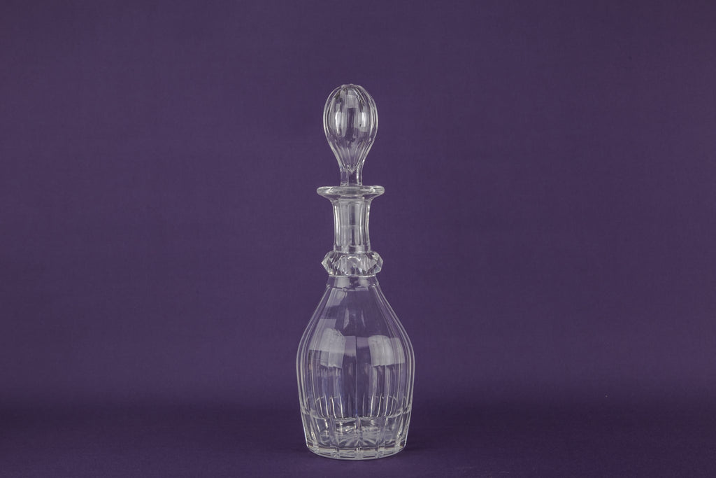 Whisky cut glass decanter