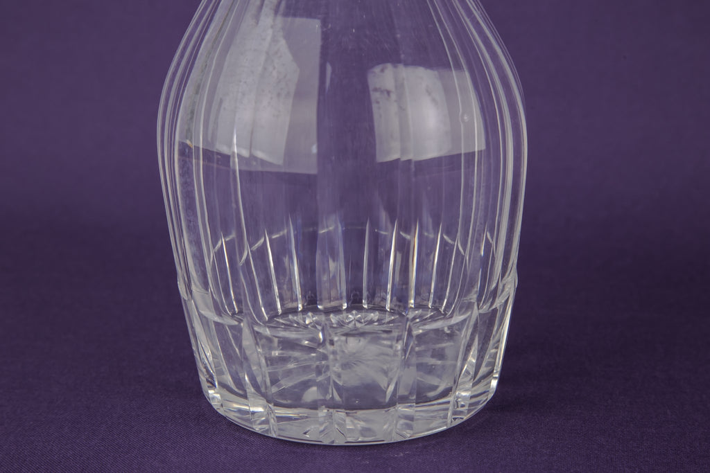 Whisky cut glass decanter