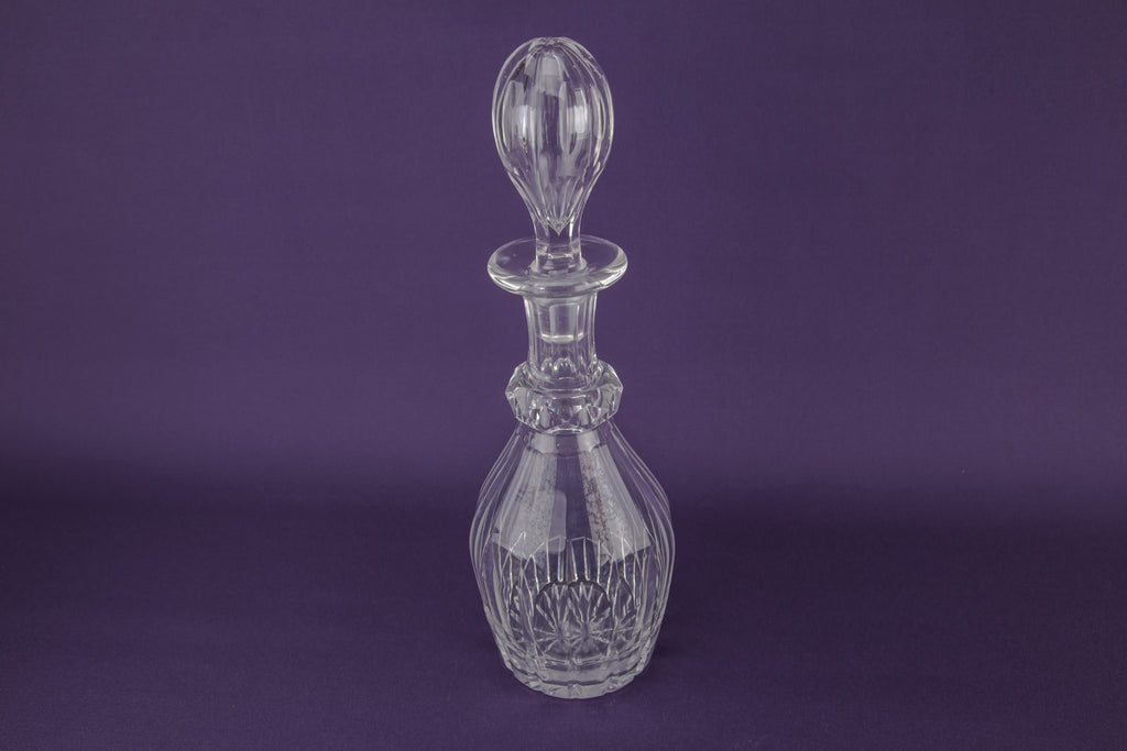 Whisky cut glass decanter