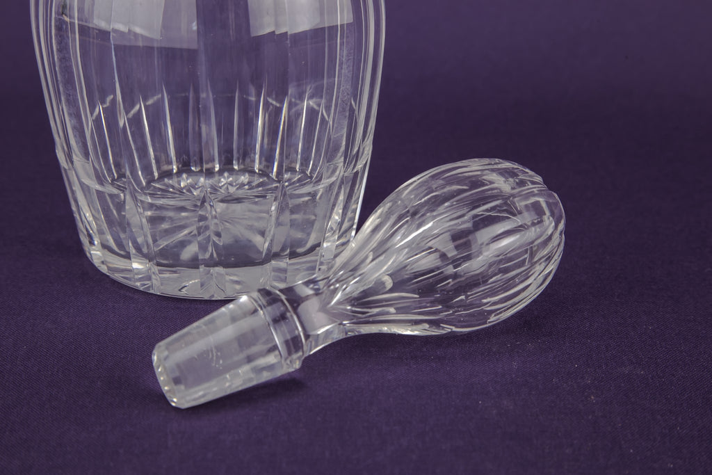 Whisky cut glass decanter