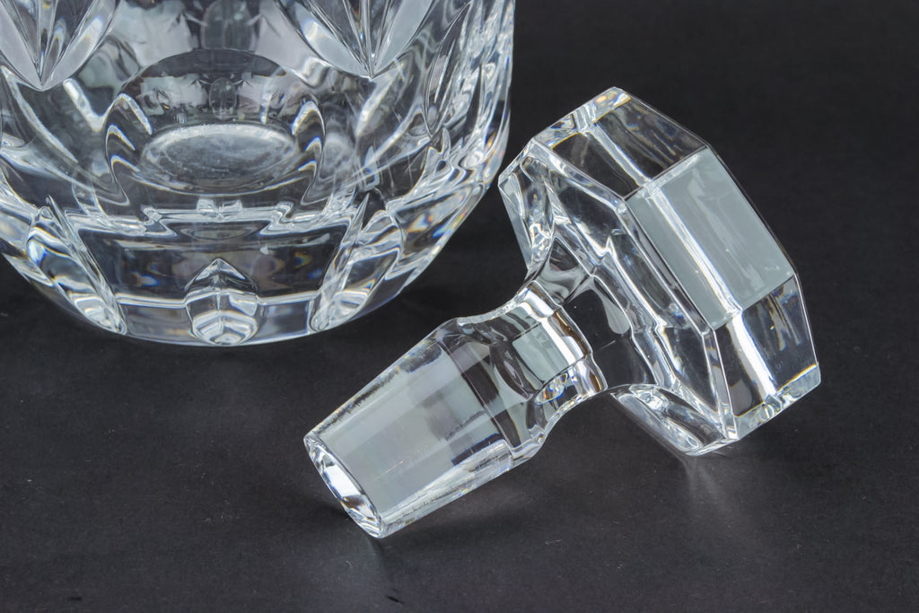 Slick cut glass decanter