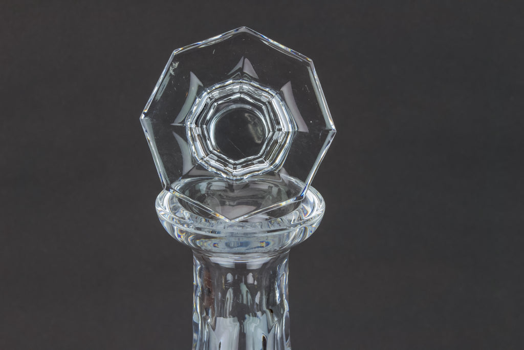 Slick cut glass decanter