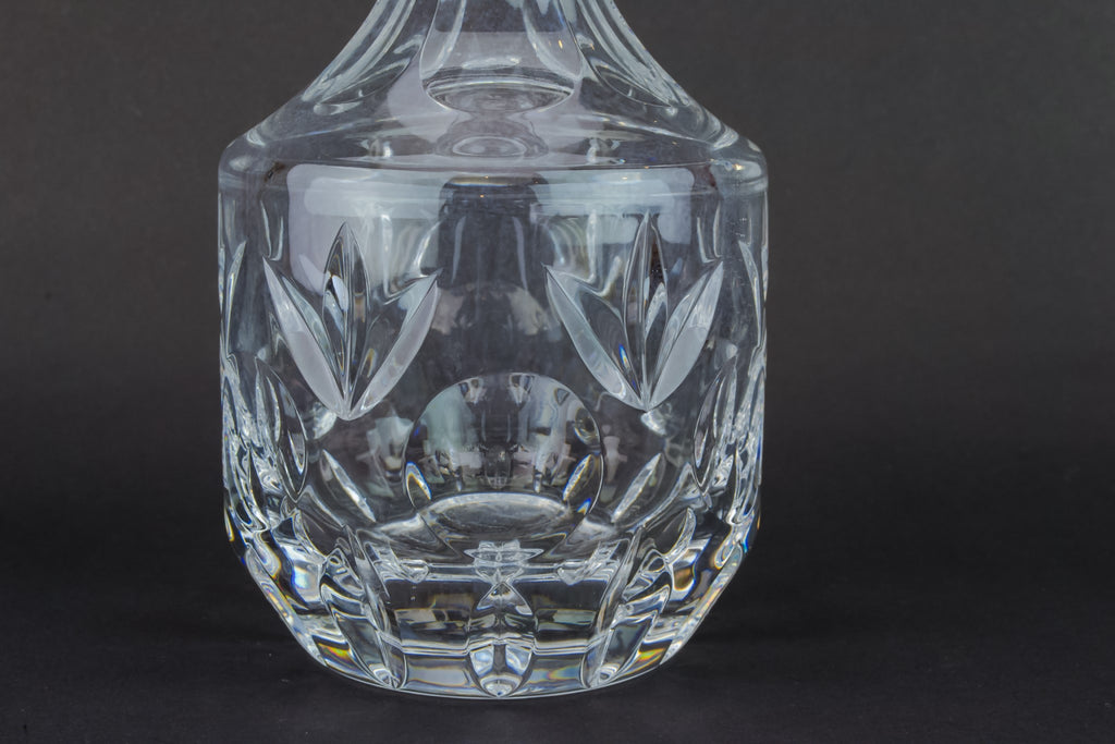 Slick cut glass decanter