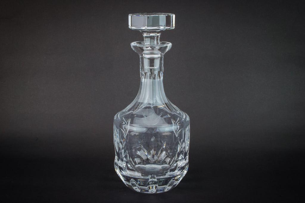 Slick cut glass decanter