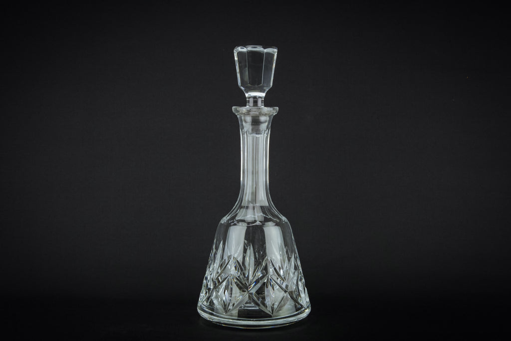 Cut glass wine decanter