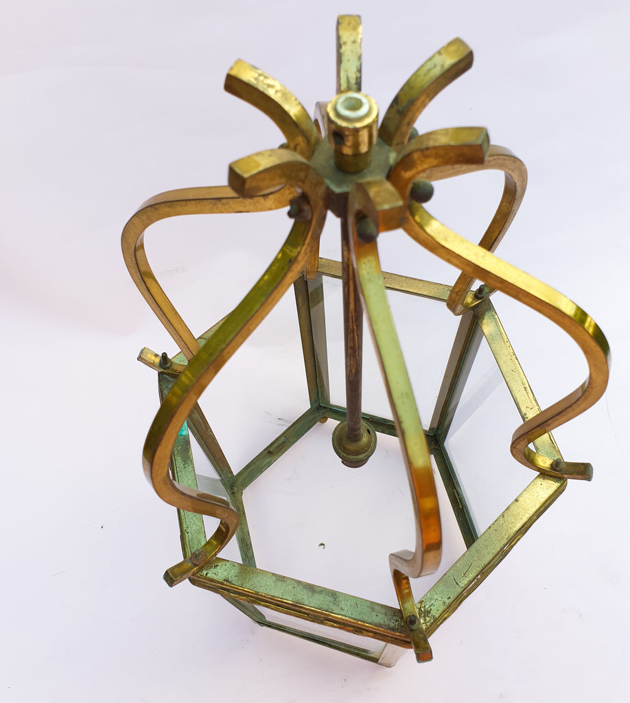 Hexagonal French Hanging Lantern, circa 1900