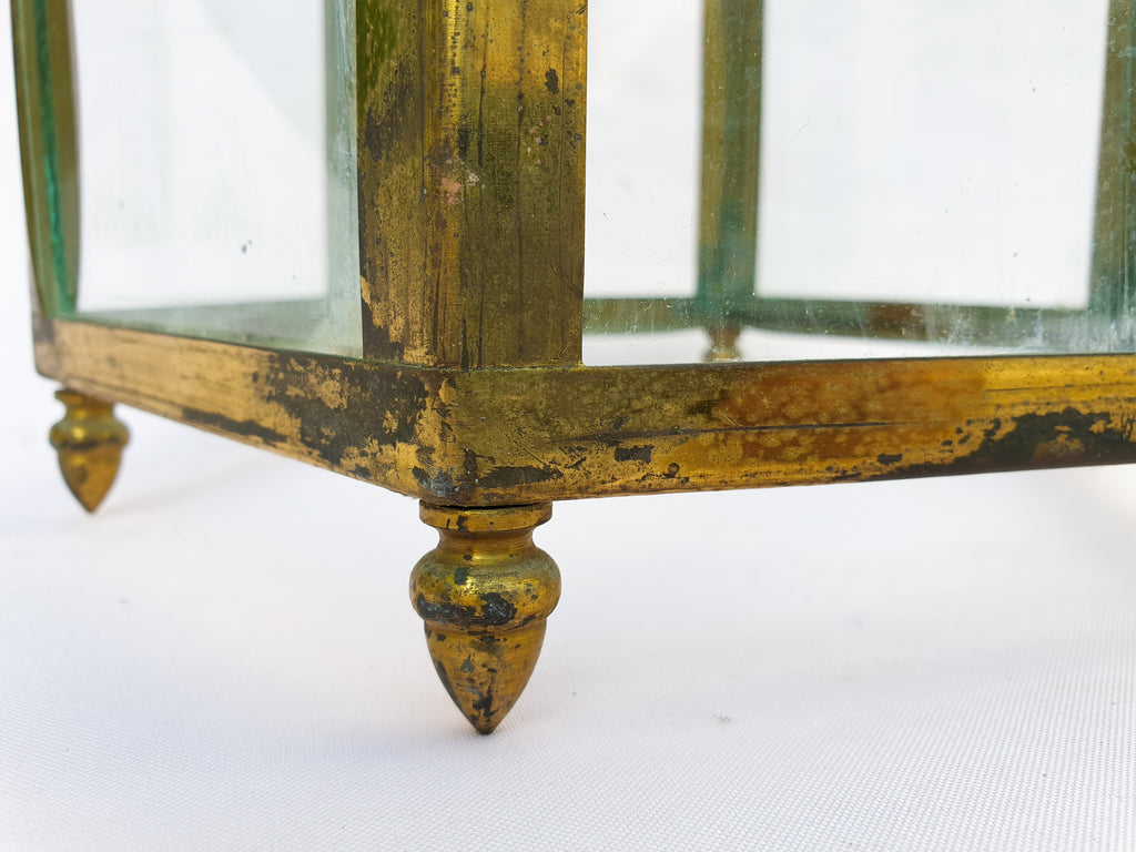 Hexagonal French Hanging Lantern, circa 1900