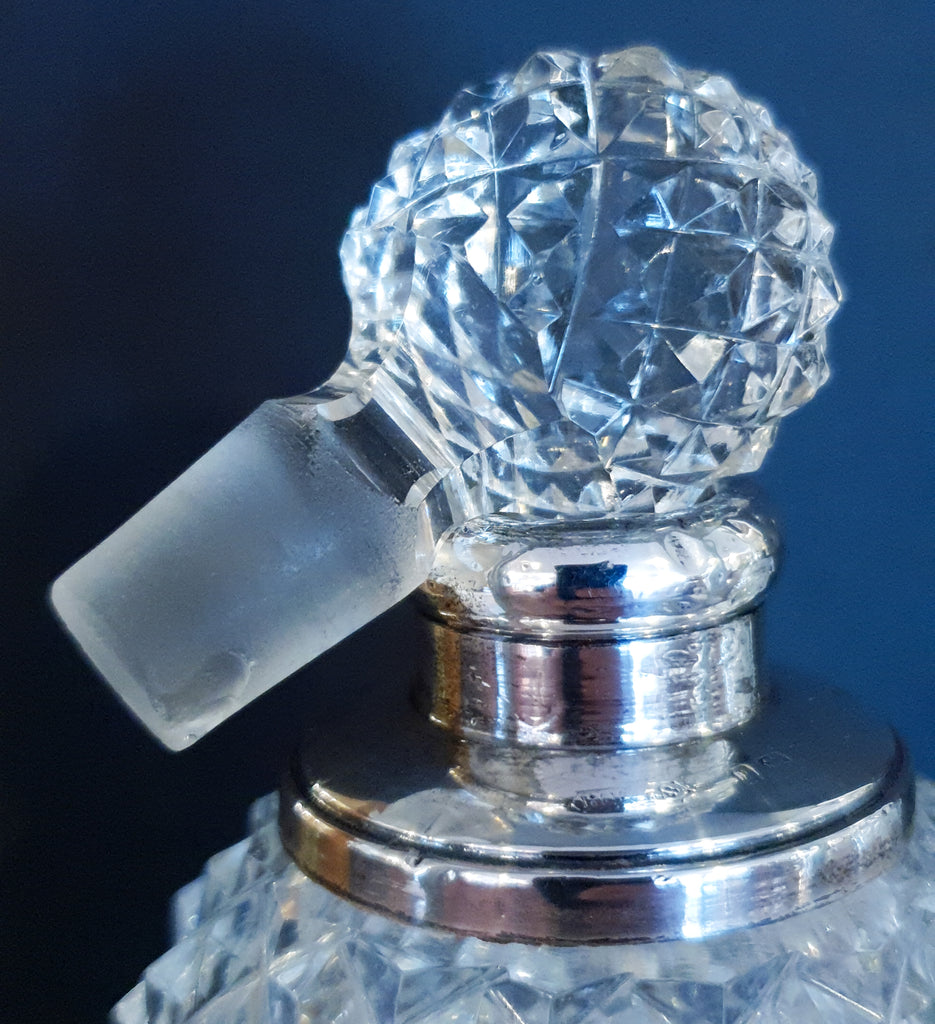 Pair of Cut Glass and Silver Snuff Bottles, 1903