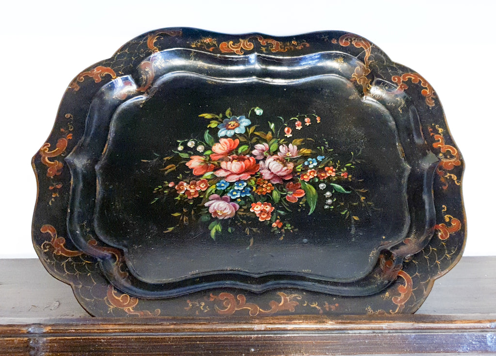 Antique Papier Mache Tray, circa 1850