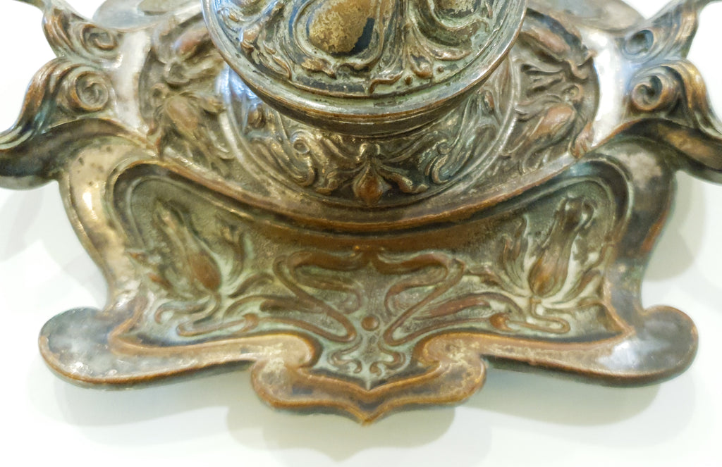 Antique Art Nouveau Inkwell, circa 1900