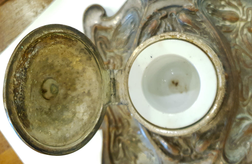 Antique Art Nouveau Inkwell, circa 1900