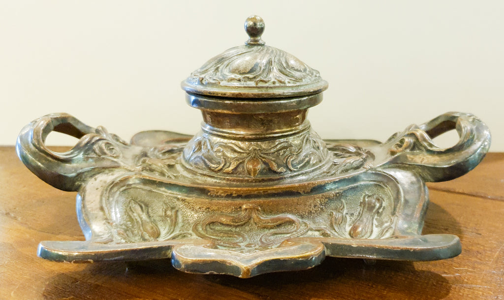 Antique Art Nouveau Inkwell, circa 1900