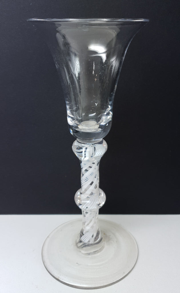 Antique Georgian Air Twist Champagne Glass circa 1770
